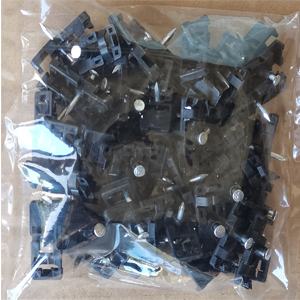 50PCS Fiber Wire Clip - Nail Type