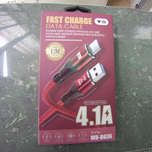 WB-B636 4.1A USB Data Cable Fast Charge - Type C 1M