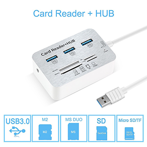 USB 3.0 Card Reader With Hub